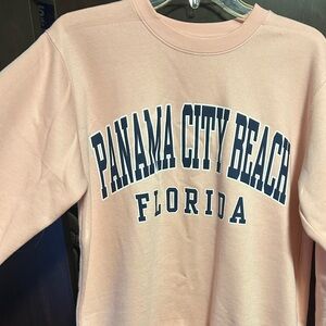 Panama City Beach Florida Pink Graphic Sweatshirt